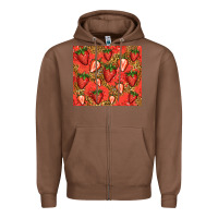 Chestnut strawberries Zipper Hoodie - Jasminsmagicworld