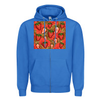 True Royal strawberries Zipper Hoodie - Jasminsmagicworld