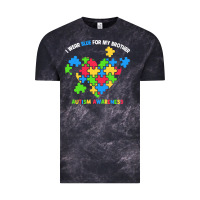 Cloud Black Wear Blue For My Brother Autism Vintage Tee - CowhideDigitalArt