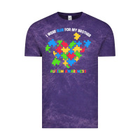 Cloud Purple Wear Blue For My Brother Autism Vintage Tee - CowhideDigitalArt