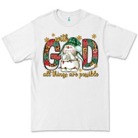 White with god all things are possible with snowman bbs Premium Tee - BundleAndBundleShop