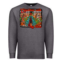 Charcoal Heather christmas with my tribe Premium Sweatshirt - Jasminsmagicworld