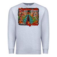 Heather Grey christmas with my tribe Premium Sweatshirt - Jasminsmagicworld