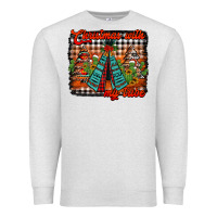 Oatmeal Heather christmas with my tribe Premium Sweatshirt - Jasminsmagicworld