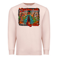 Pale Pink christmas with my tribe Premium Sweatshirt - Jasminsmagicworld