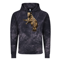 Cloud Black Brown Bear Cub Vintage Hoodie - LillyAllenDesigns