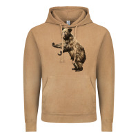 Vintage Camel Brown Bear Cub Vintage Hoodie - LillyAllenDesigns