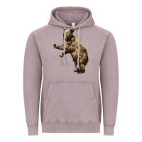 Vintage Zinc Brown Bear Cub Vintage Hoodie - LillyAllenDesigns