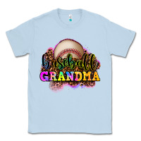 Dusty Blue baseball grandma Classic Tee - OliviaCreatesArt