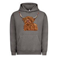Pigment Tornado highland cow Urban Hoodie - RanaPortraitStore