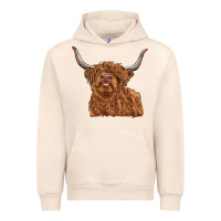 Sandshell highland cow Urban Hoodie - RanaPortraitStore