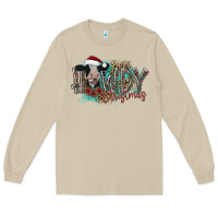 Mushroom howdy christmas Long Sleeve Tee - CowhideDigitalArt