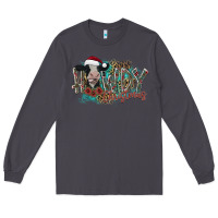Smoke howdy christmas Long Sleeve Tee - CowhideDigitalArt