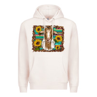 Goat Daisy Sunflowers Leopard Serape Glitter Premium Hoodie | Teevron