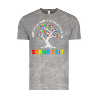 Cloud Rock Why Fit In Autism Awareness Vintage Tee - CowhideDigitalArt