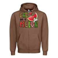 Chestnut one in a melon watermelon Zipper Hoodie - Jasminsmagicworld