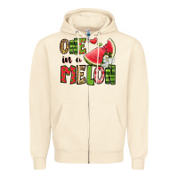Sandshell one in a melon watermelon Zipper Hoodie - Jasminsmagicworld