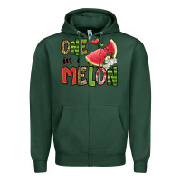 Sports Green one in a melon watermelon Zipper Hoodie - Jasminsmagicworld