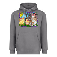 Storm easter farm chicks and bunny Heavyweight Hoodie - RanaPortraitStore