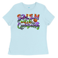 Baby Blue salem witch company Ladies Tee - BundleAndBundleShop