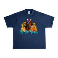 Navy Western Fall Turkey Tis The Season Urban Heavy Tee - LillyAllenDesigns
