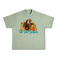 Oil Green Western Fall Turkey Tis The Season Urban Heavy Tee - LillyAllenDesigns