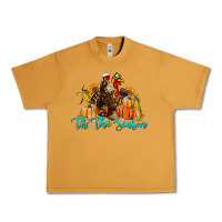 Western Fall Turkey Tis The Season Urban Heavy Tee | Teevron