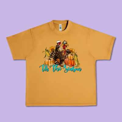 Western Fall Turkey Tis The Season Urban Heavy Tee Designed By Lillyallendesigns