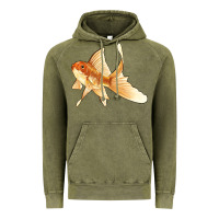 Vintage Olive Goldfish Vintage Hoodie - LillyAllenDesigns