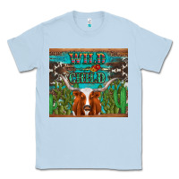 Dusty Blue whild child longhorn  cactus cowhide Classic Tee - Artiststas
