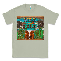 Matcha whild child longhorn  cactus cowhide Classic Tee - Artiststas