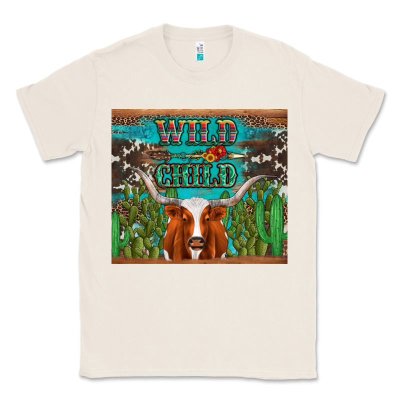 Whild Child Longhorn  Cactus Cowhide Classic Tee by Artiststas | Teevron