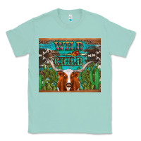 Seafoam whild child longhorn  cactus cowhide Classic Tee - Artiststas