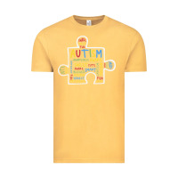 Vintage Mustard Autism Puzzle Piece Words Autistic Vintage Tee - CowhideDigitalArt