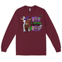 Burgundy Moo I Mean Boo Long Sleeve Tee - CowhideDigitalArt