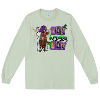 Matcha Moo I Mean Boo Long Sleeve Tee - CowhideDigitalArt