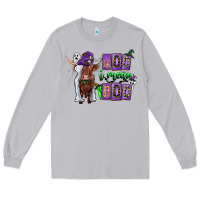 Moon Dust Moo I Mean Boo Long Sleeve Tee - CowhideDigitalArt