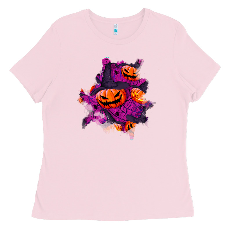 Halloween Pumpkin Patch  3 Ladies Tee by BundleAndBundleShop | Teevron