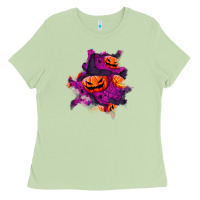 Matcha halloween pumpkin patch  3 Ladies Tee - BundleAndBundleShop