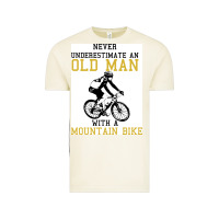 Vintage Arctic Never Underestimate An Old Man With A Mountain Bike Vintage Tee - Bettercallsaul
