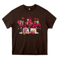 Chocolate Brown valentine's day wine glasses Heavy Core Tee - OliviaCreatesArt