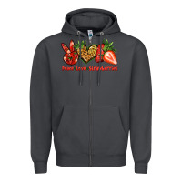 Smoke peace love strawberries Zipper Hoodie - Jasminsmagicworld