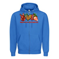 True Royal peace love strawberries Zipper Hoodie - Jasminsmagicworld