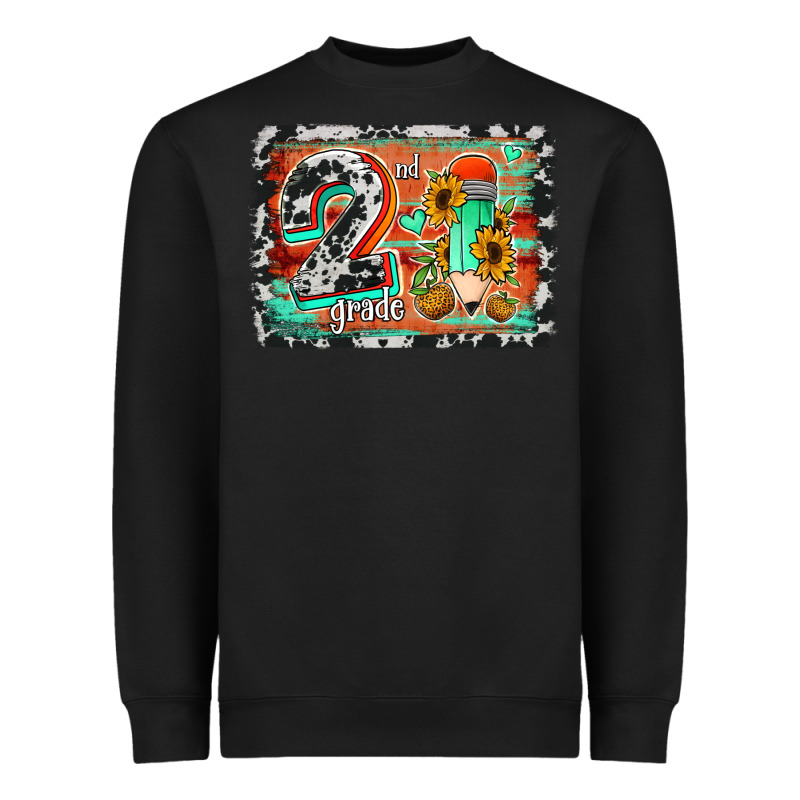 Western Back To School 2nd Grade 2 Heavyweight Sweatshirt by Jasminsmagicworld | Teevron