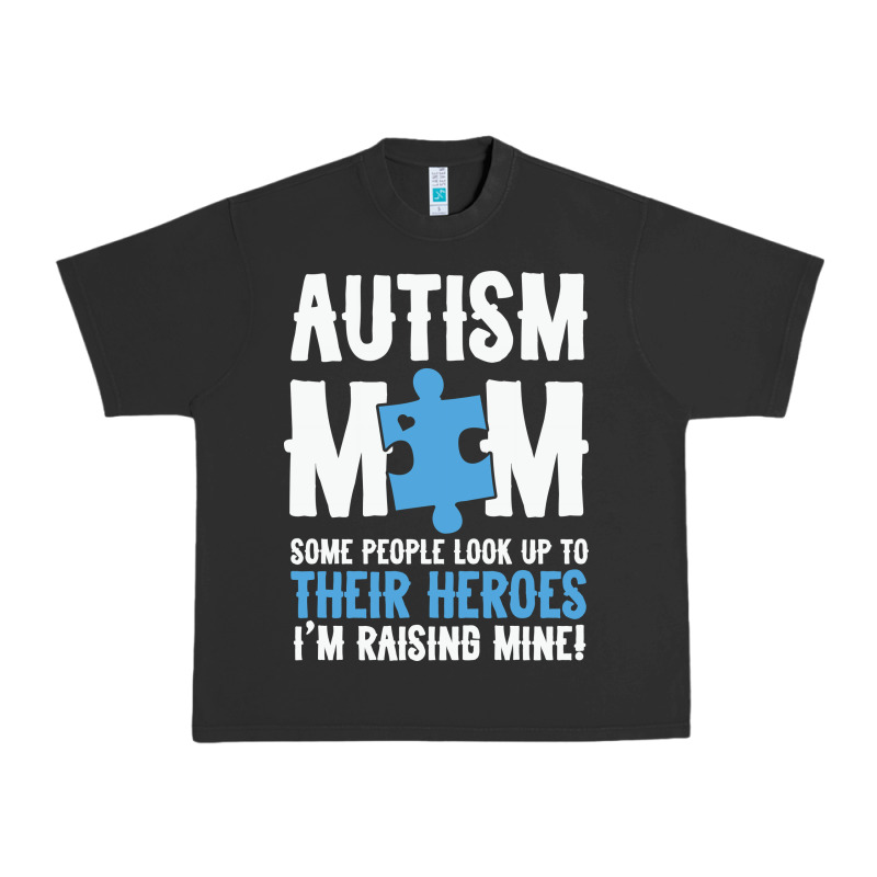 Lil Autism Mom Urban Heavy Tee by CowhideDigitalArt | Teevron