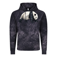 Cloud Black walking panda Vintage Hoodie - LillyAllenDesigns