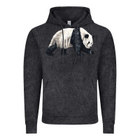 Vintage Black walking panda Vintage Hoodie - LillyAllenDesigns