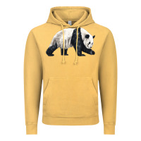Vintage Mustard walking panda Vintage Hoodie - LillyAllenDesigns