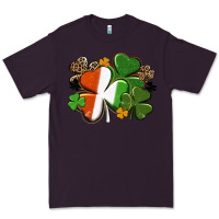Plum Irish flag shamrock St. Patricks Day Premium Tee - FaDigitalArtStudio