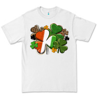 White Irish flag shamrock St. Patricks Day Premium Tee - FaDigitalArtStudio